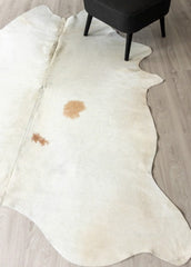 Off White Cowhide Rug (Size: 230 X 200 CM)