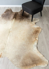 Champagne Cowhide Rug (Size: 230 X 200 CM)