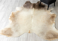Champagne Cowhide Rug (Size: 230 X 200 CM)