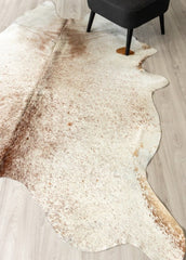 Salt Pepper Brown & White Cowhide Rug (Size: 230 X 190 CM)