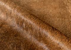 Chocolate Tan Cowhide Rug (Size: 210 X 180 CM)