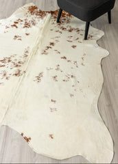Salt Pepper Brown & White Cowhide Rug (Size: 210 X 170 CM)