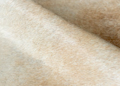 Beige And White Cowhide Rug (Size: 200 X 180 CM)