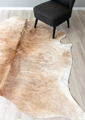 Light Brindle Cowhide Rug (Size: 210 X 210 CM)