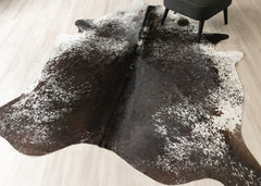 Salt Pepper Black & White Cowhide Rug (Size: 250 X 210 CM) CHR2450