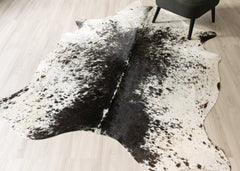 Salt Pepper Black & White Cowhide Rug (Size: 230 X 190 CM) CHR2452