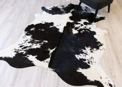 Salt Pepper Black & White Cowhide Rug (Size: 220 X 170 CM) CHR2095