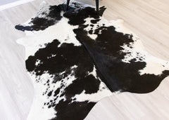 Salt Pepper Black & White Cowhide Rug (Size: 220 X 170 CM) CHR2095