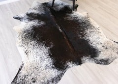 Salt Pepper Black & White Cowhide Rug (Size: 220 X 180 CM) CHR2097