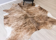 Light Brindle Cowhide Rug (Size: 220 X 200 CM) CHR2066
