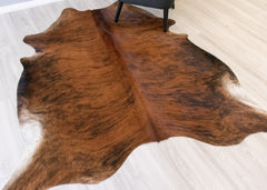 Medium Brindle Cowhide Rug (Size: 210 x 180 CM) CHR2117