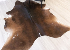 Reddish Cowhide Rug (Size: 210 X 180 CM) CHR2118
