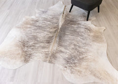 (Rare) Grey Brindle Cowhide Rug (Size: 230 X 210 CM) CHR2075
