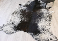 Salt Pepper Black & White Cowhide Rug (Size: 250 X 180 CM) CHR2134