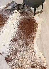 (Rare) Salt Pepper Tri-Color Cowhide Rug (Size: 250 X 200 CM) CHR2140