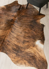 Dark Brindle Cowhide Rug (Size: 220 X 200 CM) CHR2505