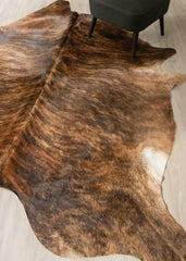 Dark Brindle Cowhide Rug (Size: 250 X 220 CM) CHR2506