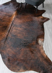 Dark Brindle Cowhide Rug (Size: 290 X 240 CM) CHR2473