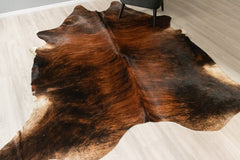 Dark Brindle Cowhide Rug (Size: 250 X 220 CM) CHR2508