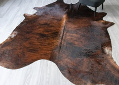 Dark Brindle Cowhide Rug (Size: 290 X 240 CM) CHR2473