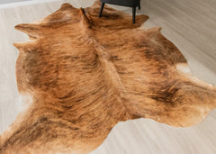 Light Brindle Cowhide Rug (Size: 250 X 220 CM) CHR2509
