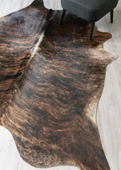 Dark Brindle Cowhide Rug (Size: 240 X 200 CM) CHR2476