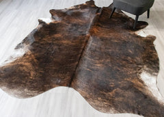 Dark Brindle Cowhide Rug (Size: 270 X 230 CM) CHR2480