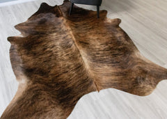 Dark Brindle Cowhide Rug (Size: 250 X 200 CM) CHR2483