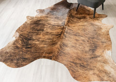 Dark Brindle Cowhide Rug (Size: 250 X 220 CM) CHR2486