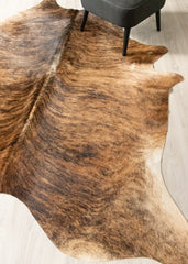 Dark Brindle Cowhide Rug (Size: 240 X 210 CM) CHR2493