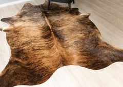 Dark Brindle Cowhide Rug (Size: 230 X 200 CM) CHR2498
