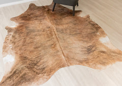 Light Brindle Cowhide Rug (Size: 220 X 190 CM) CHR2500