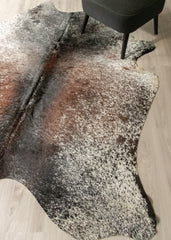(Rare) Salt Pepper Tri-Color Cowhide Rug (Size: 230 X 200 CM) CHR2603