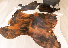 Exotic Tricolor Cowhide Rug (Size: 240 X 210 CM) CHR2233