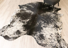 Salt Pepper Black & White Cowhide Rug (Size: 250 X 200 CM) CHR2251