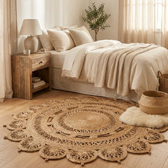 Natural Handmade Jute Round Rug