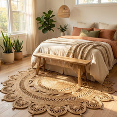 Natural Handmade Jute Round Rug