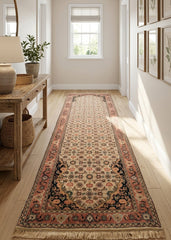 Authentic Wool Hand-Knotted Mahi Hallway Runner Rug - 80 x 300 cm