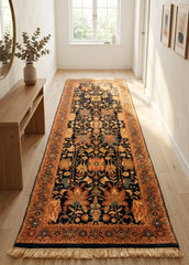 Authentic Wool Hand-Knotted Hallway Runner Rug – 80 x 260 cm