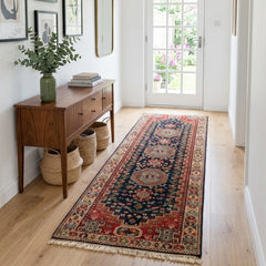 Authentic Wool Hand-Knotted Hallway Runner Rug – 76 x 240 cm