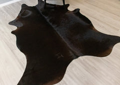 Natural Black Cowhide Rug (Size: 230 X 190 CM) CHR1866