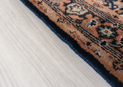 Oriental Agra Hand-Knotted Floral Wool Hallway Runner Rug – 95 x 170 cm