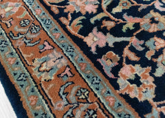Oriental Agra Hand-Knotted Wool Hallway Runner Rug – 87 x 240 cm