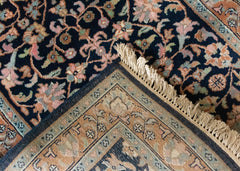 Oriental Agra Hand-Knotted Wool Hallway Runner Rug – 87 x 240 cm