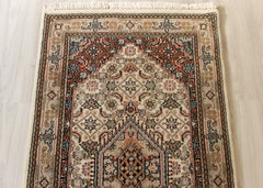 Oriental Agra Hand-Knotted Wool Mahi Hallway Runner Rug – 80 x 210 cm