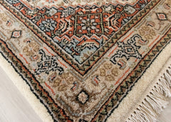 Oriental Agra Hand-Knotted Wool Mahi Hallway Runner Rug – 80 x 210 cm