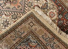 Oriental Agra Hand-Knotted Wool Mahi Hallway Runner Rug – 80 x 210 cm