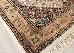 Oriental Agra Hand-Knotted Wool Hallway Indian Runner Rug - 80 x 210 CM