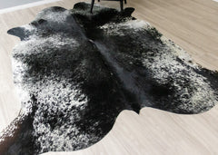 Salt Pepper Black & White Cowhide Rug (Size: 270 X 230 CM) CHR2303