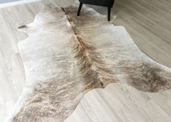 Light Brindle Cowhide Rug (Size: 230 X 190 CM) CHR2329